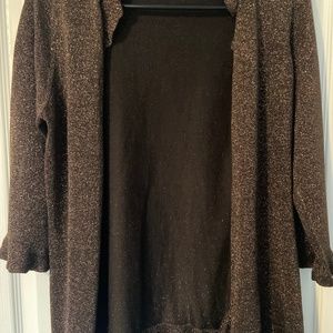 Brown sparkling cardigan